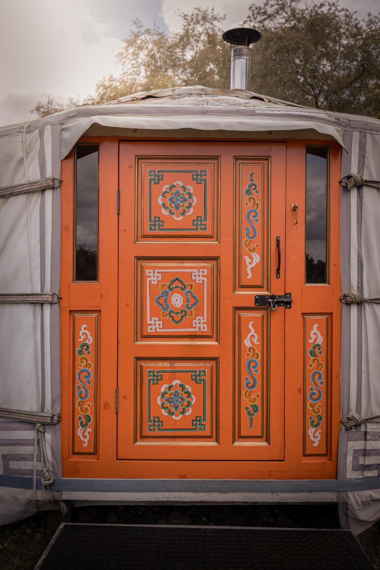 Gilfach Gower Farm Luxury Yurt With Hot Tub Hotel แอมมันฟอร์ด ภายนอก รูปภาพ